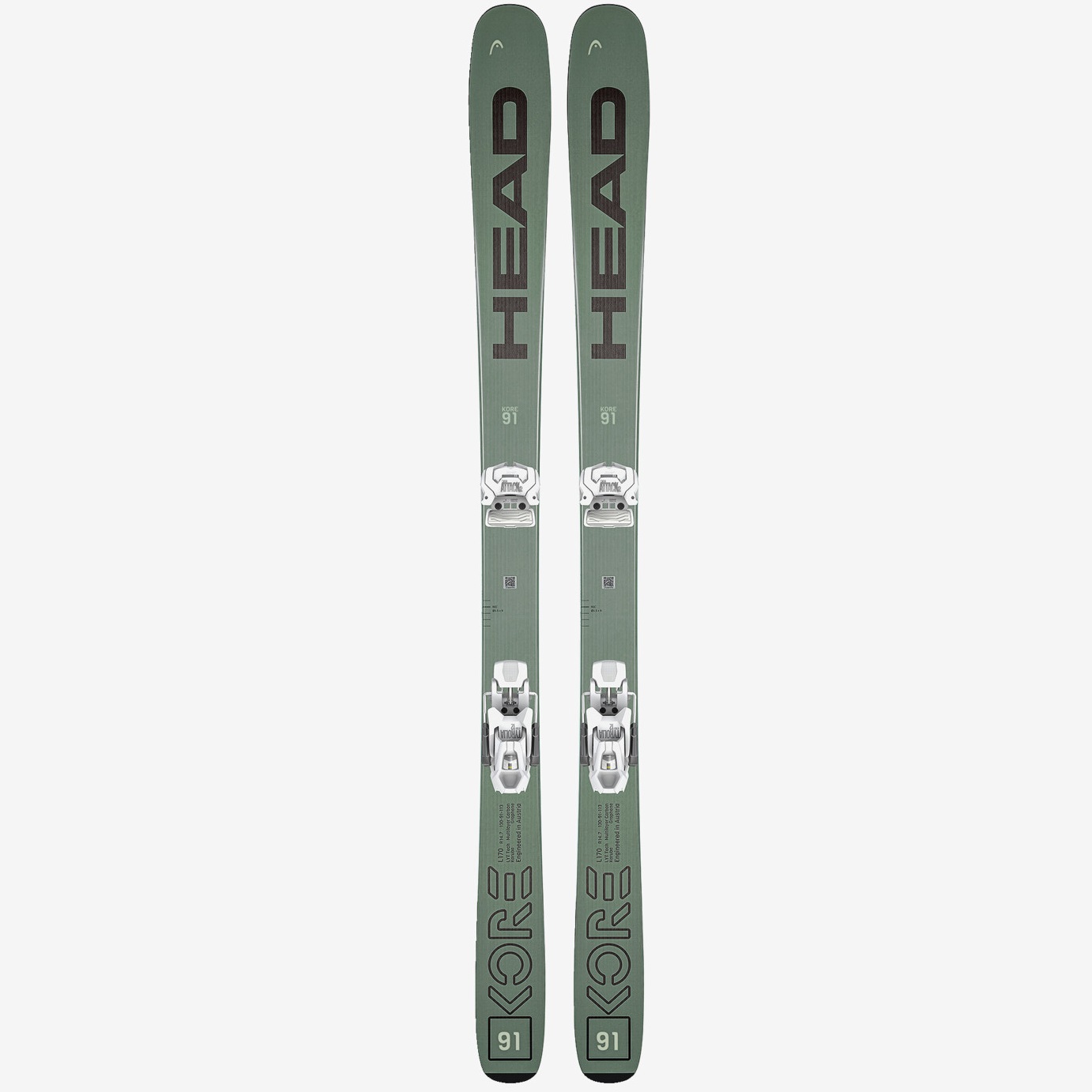 Ski -  head KORE 91 W Freeride Ski + ATTACK 11 GW